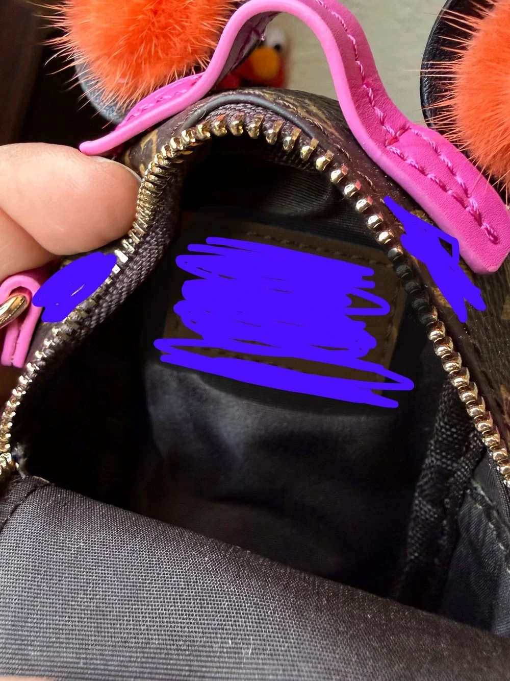 Keychain and crossbody mini purse